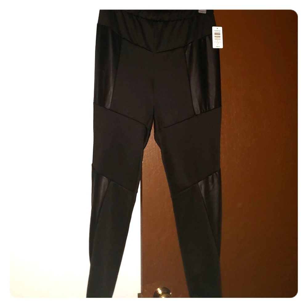 Leather Patched Leggings!